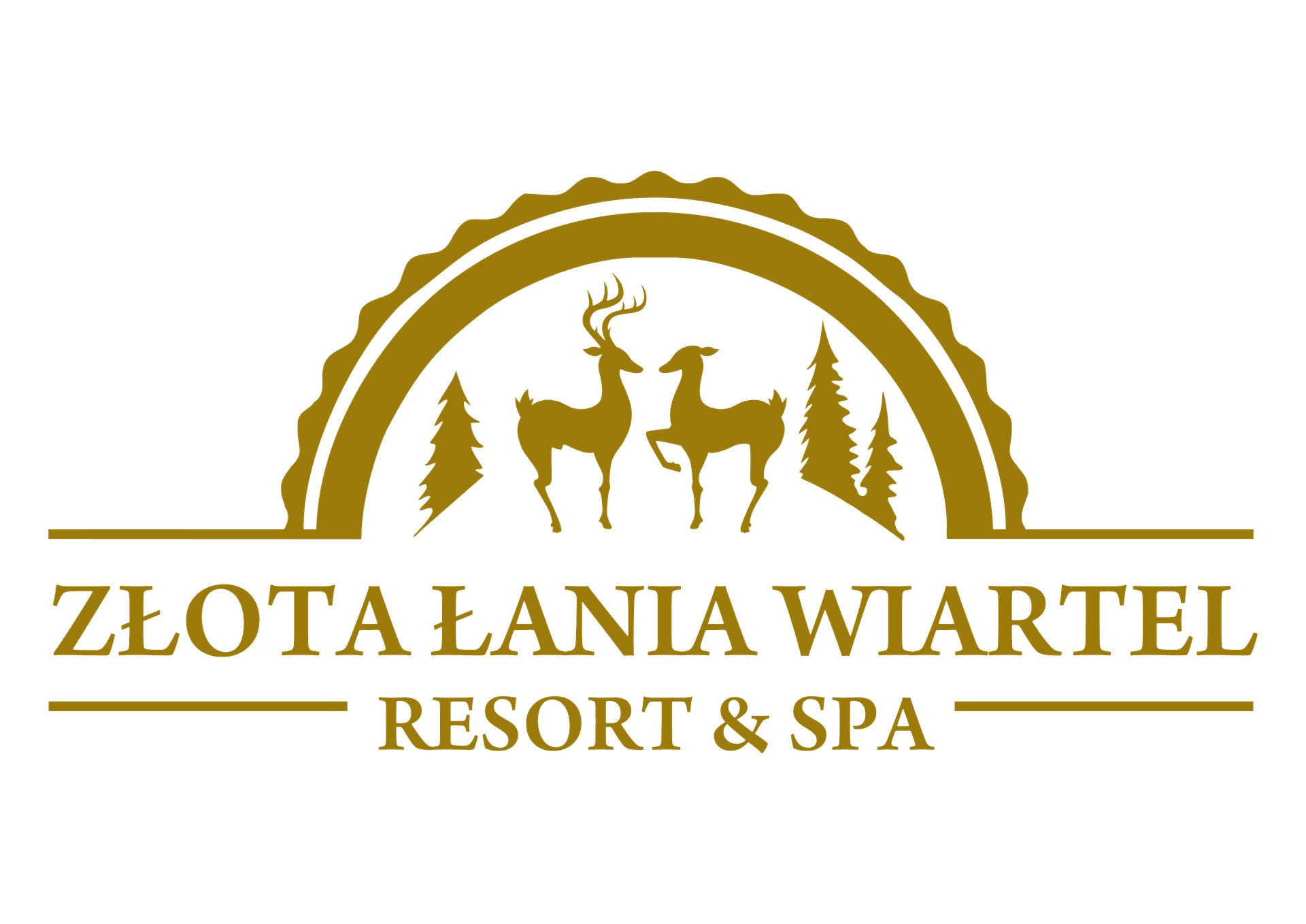 logo złota łania wiartel resort spa