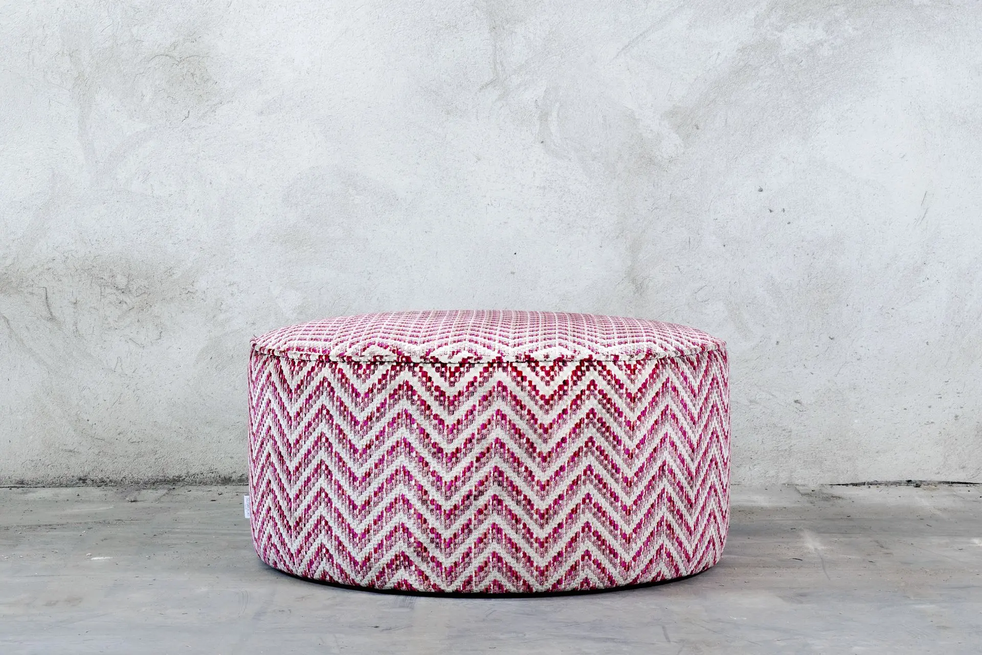 colorful pouffe